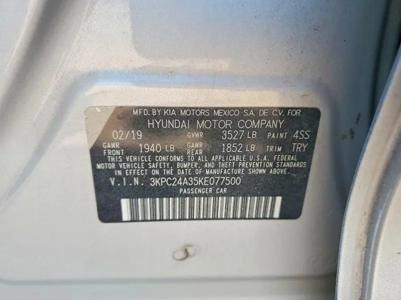 2019 HYUNDAI ACCENT SE  