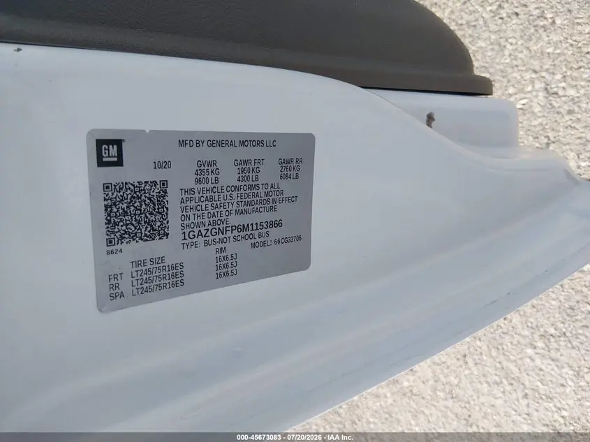 2021 CHEVROLET EXPRESS PASSENGER RWD 3500 EXTENDED WHEELBASE LS