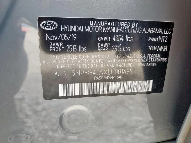 2020 HYUNDAI SONATA SE  