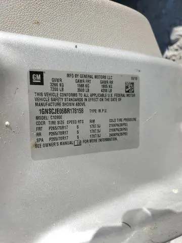 2011 CHEVROLET SUBURBAN C1500 LT  