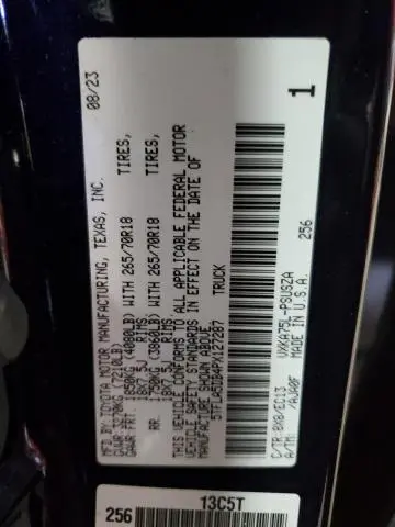 2023 TOYOTA TUNDRA CREWMAX SR  