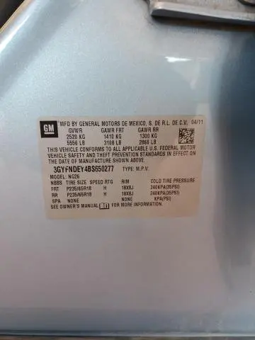 2011 CADILLAC SRX LUXURY COLLECTION  