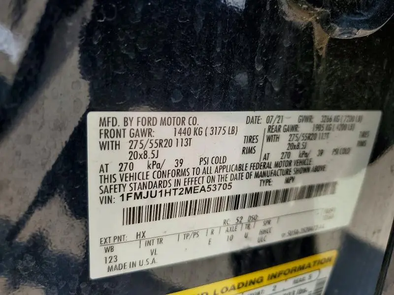 2021 FORD EXPEDITION XLT  