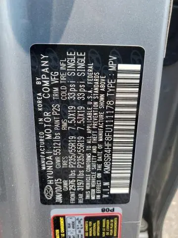 2015 HYUNDAI SANTA FE GLS  