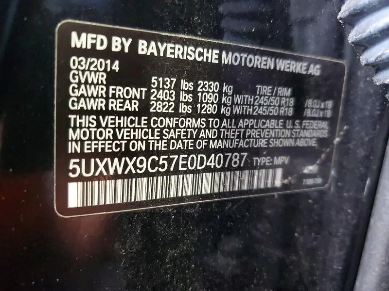 2014 BMW X3 XDRIVE28I  