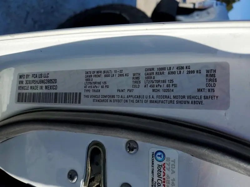 2022 RAM 2500 TRADESMAN  