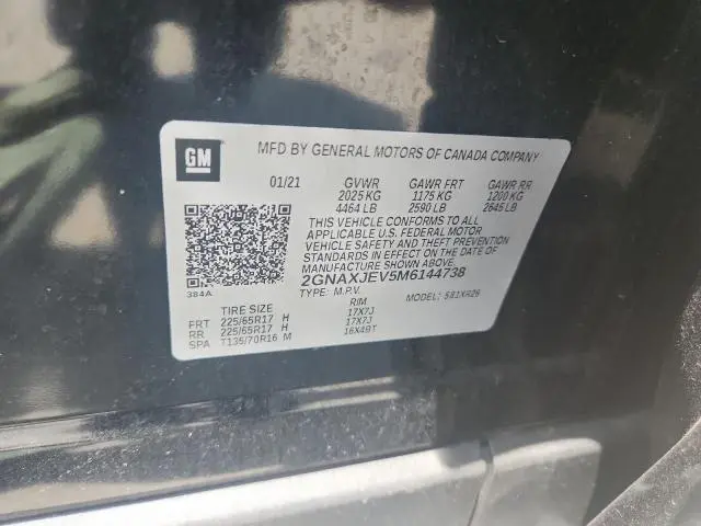 2021 CHEVROLET EQUINOX LT  