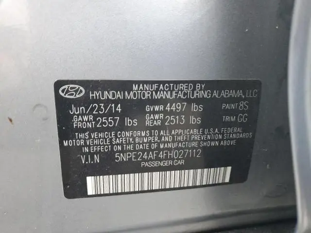 2015 HYUNDAI SONATA SE  