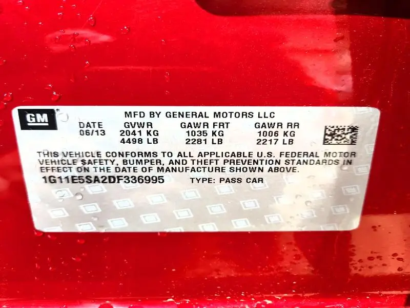 2013 CHEVROLET MALIBU 2LT  