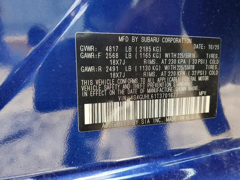 2026 SUBARU CROSSTREK LIMITED  