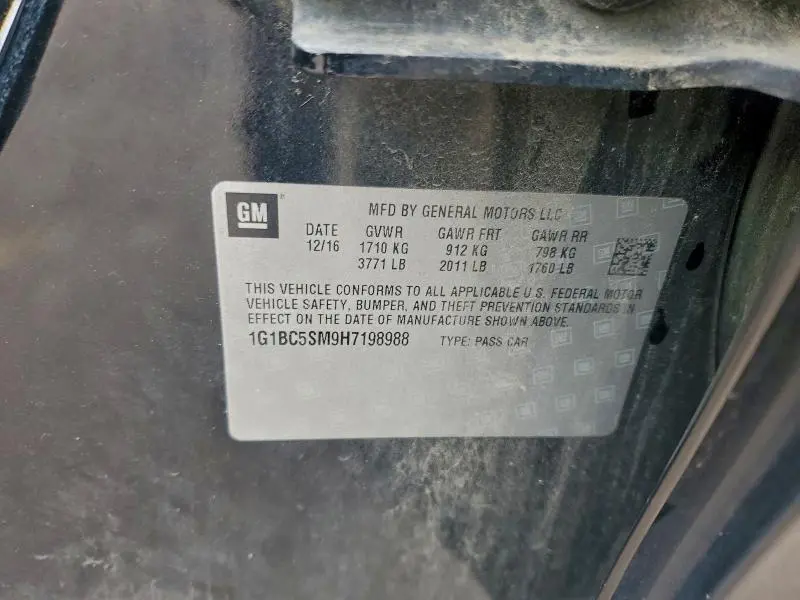 2017 CHEVROLET CRUZE LS  