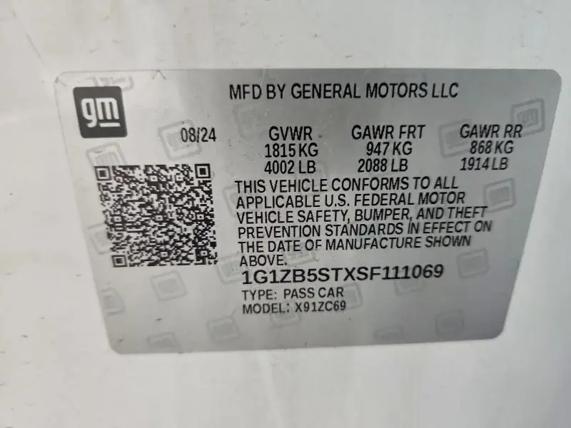 2025 CHEVROLET MALIBU LS  