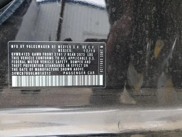 2020 VOLKSWAGEN JETTA S