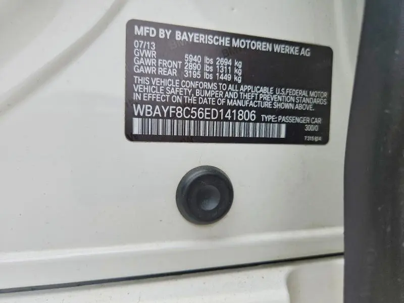 2014 BMW 750 LXI  