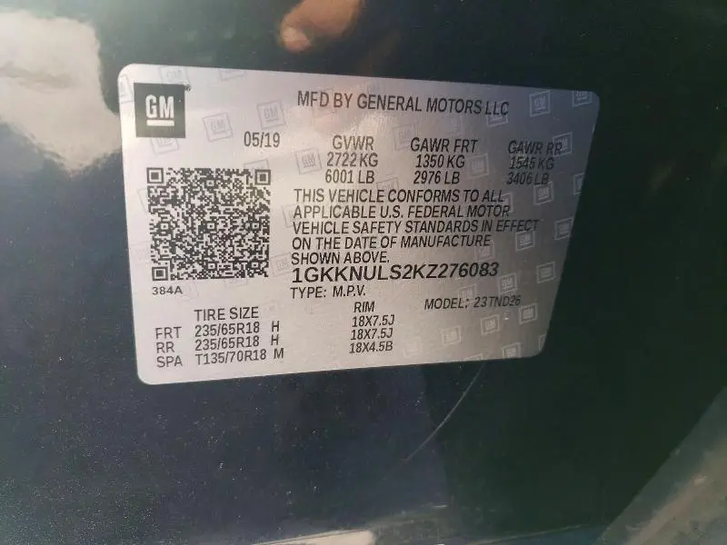 2019 GMC ACADIA SLT-1  
