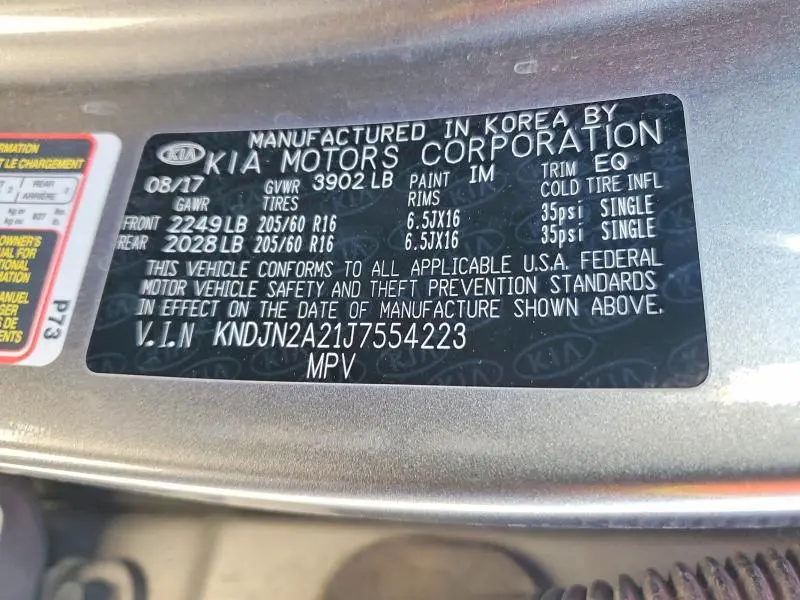 2018 KIA SOUL   