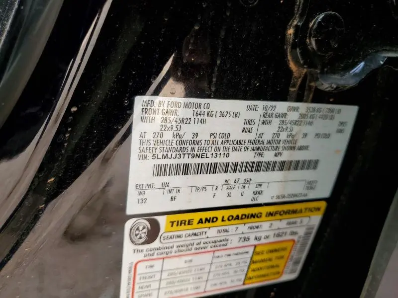 2022 LINCOLN NAVIGATOR L BLACK LABEL  
