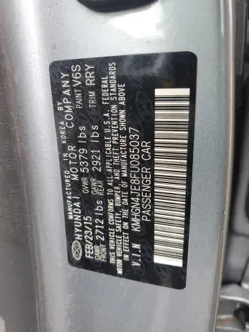 2015 HYUNDAI GENESIS 3.8L  