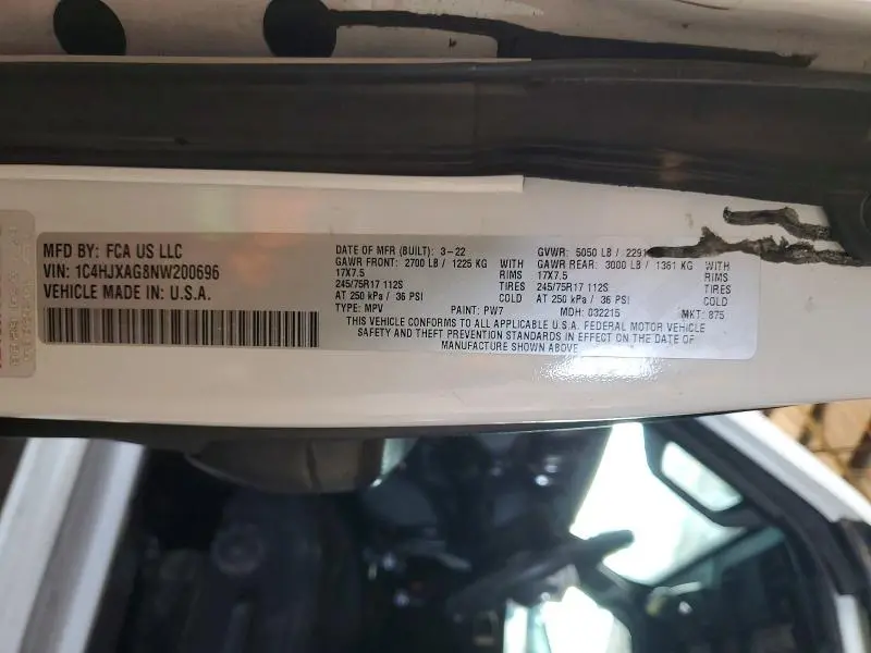 2022 JEEP WRANGLER SPORT  
