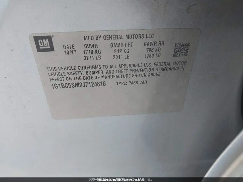 2018 CHEVROLET CRUZE LS AUTO