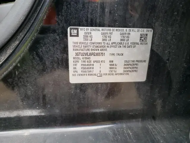 2015 GMC SIERRA K1500 SLT  