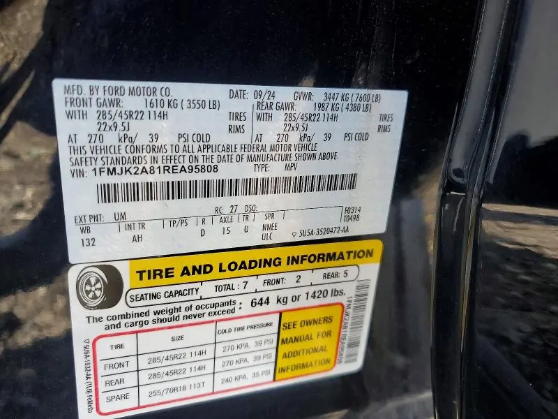 2024 FORD EXPEDITION MAX LIMITED  