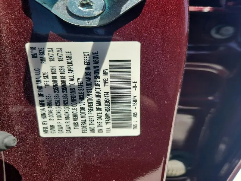 2018 HONDA CR-V EX  