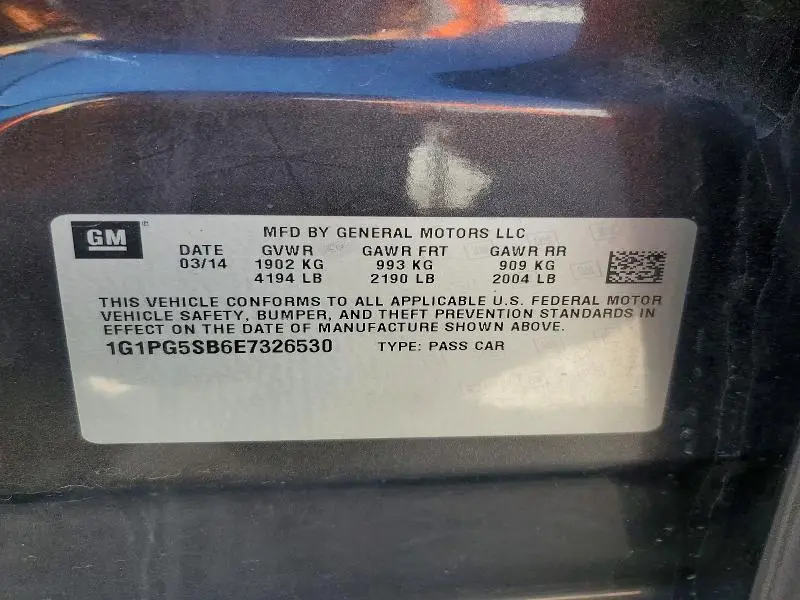 2014 CHEVROLET CRUZE LTZ  