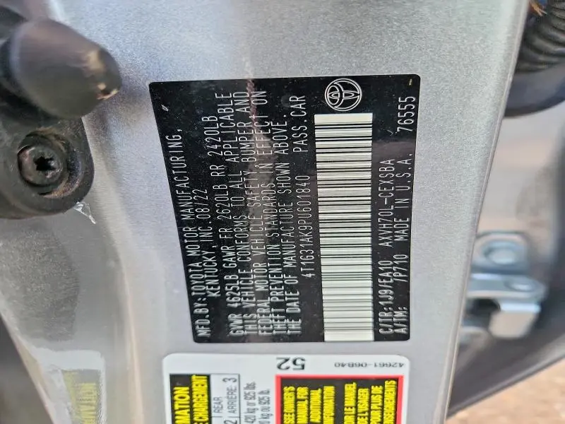 2023 TOYOTA CAMRY SE  