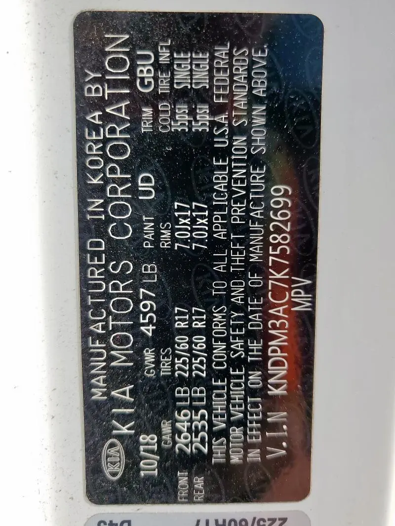 2019 KIA SPORTAGE LX  