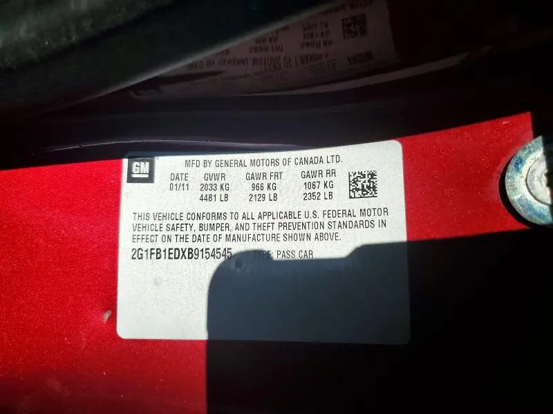 2011 CHEVROLET CAMARO LT  