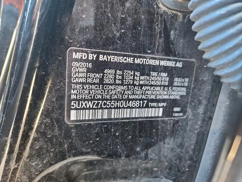 2017 BMW X3 SDRIVE28I  