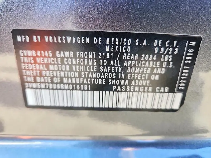 2024 VOLKSWAGEN JETTA S  