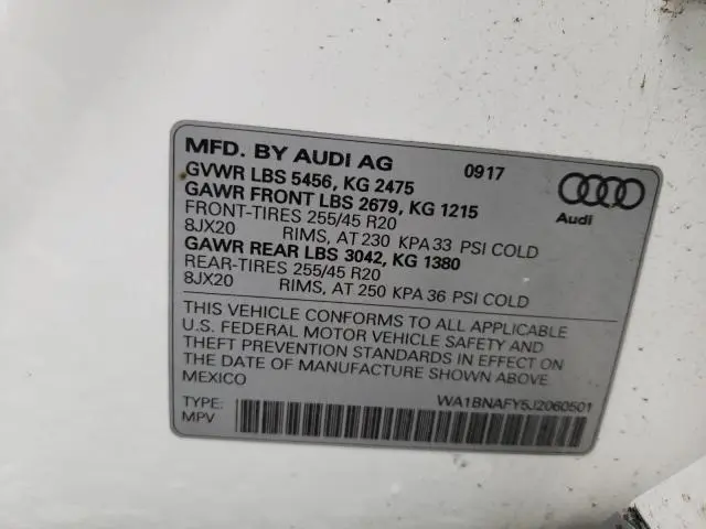 2018 AUDI Q5 PREMIUM PLUS  