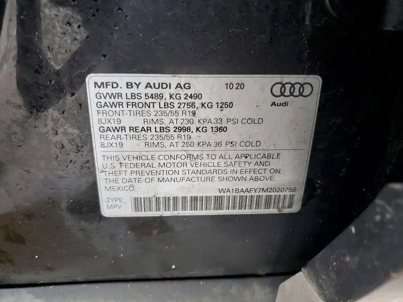 2021 AUDI Q5 PREMIUM PLUS  