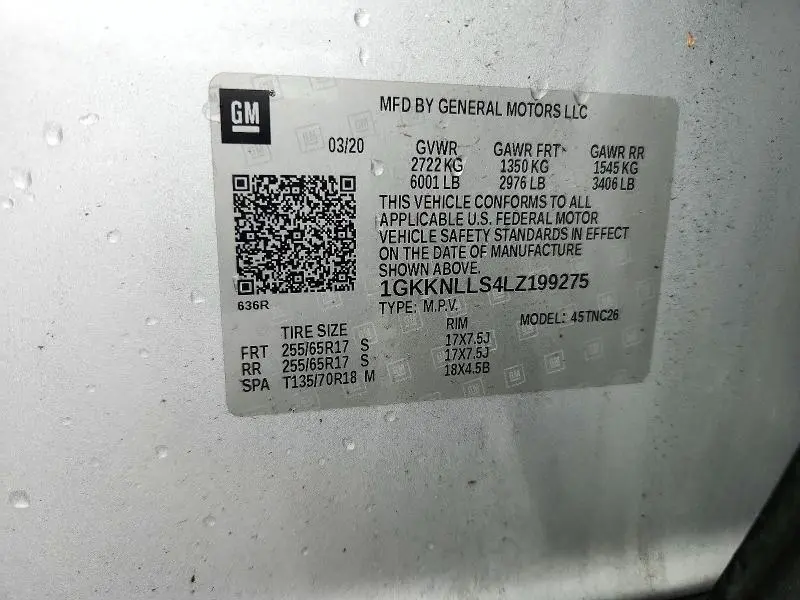 2020 GMC ACADIA AT4  
