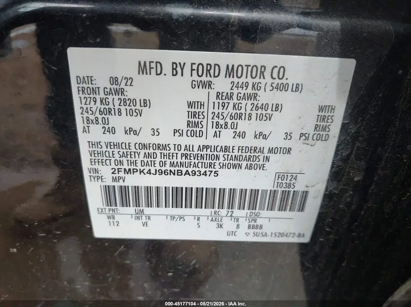 2022 FORD EDGE SEL