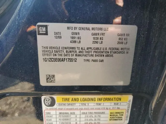 2010 CHEVROLET MALIBU 1LT  