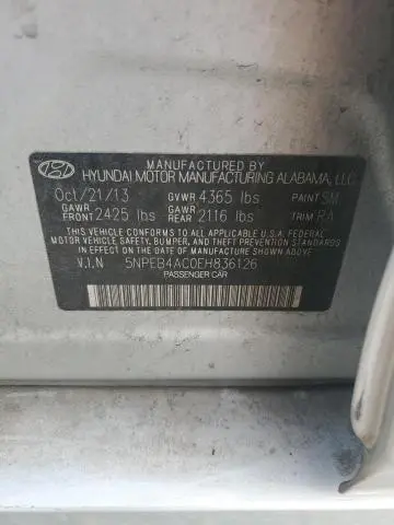 2014 HYUNDAI SONATA GLS  