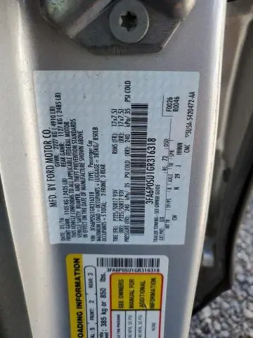 2016 FORD FUSION TITANIUM PHEV  