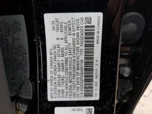2025 HONDA CIVIC SPORT  