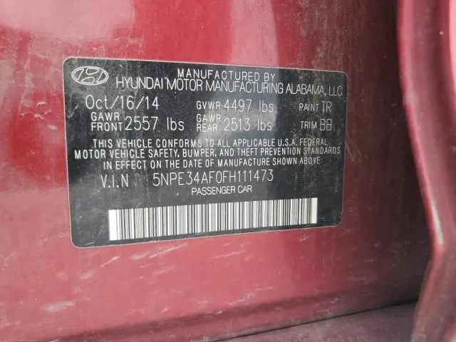 2015 HYUNDAI SONATA SPORT  