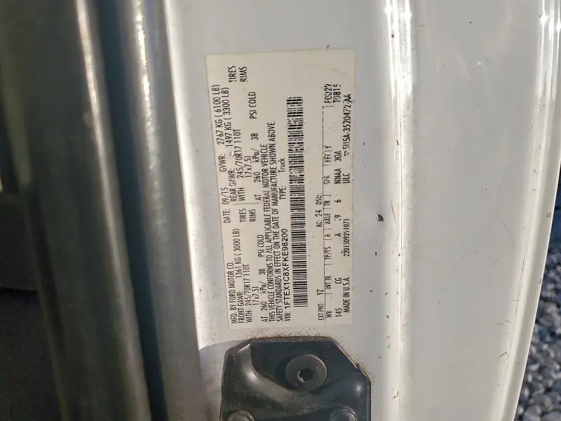 2015 FORD F150 SUPER CAB  