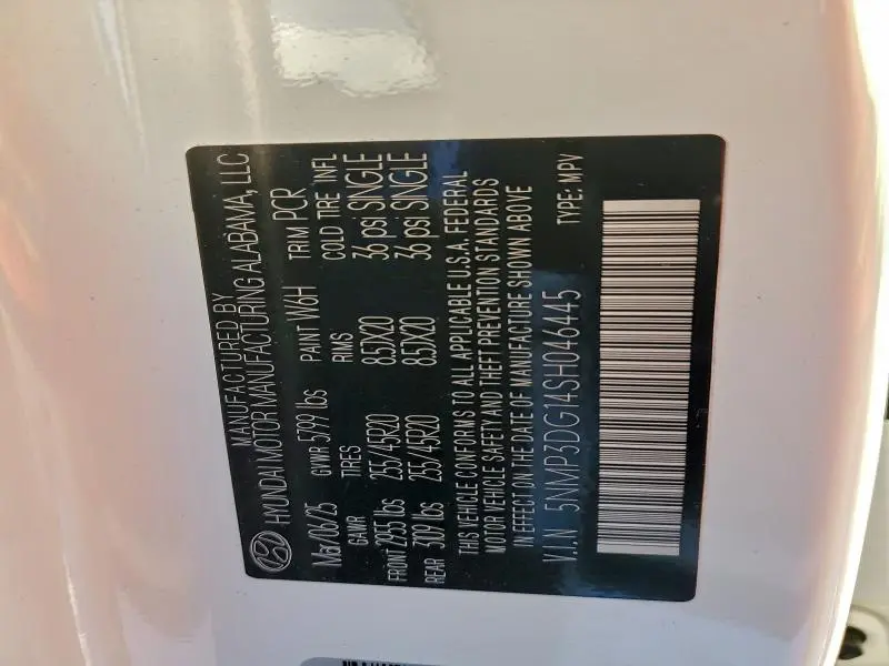 2025 HYUNDAI SANTA FE   