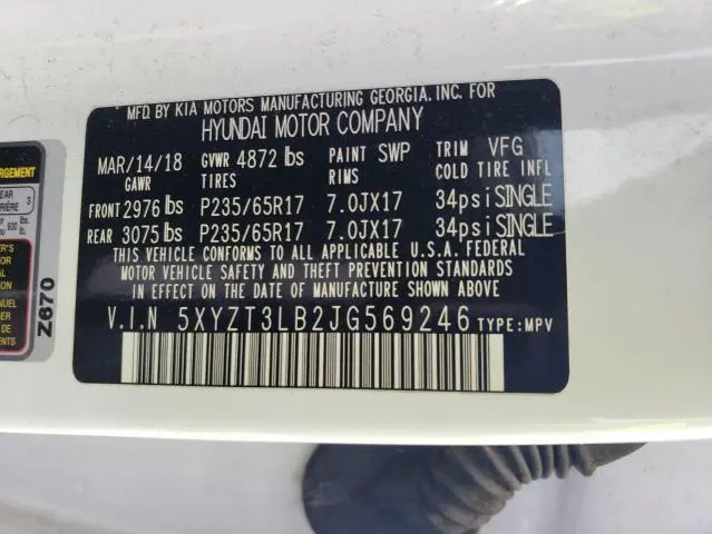 2018 HYUNDAI SANTA FE SPORT 