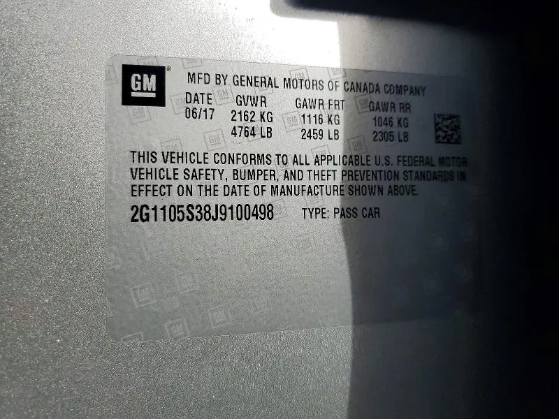 2018 CHEVROLET IMPALA LT  