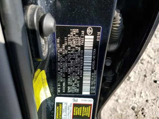 2012 TOYOTA CAMRY L  