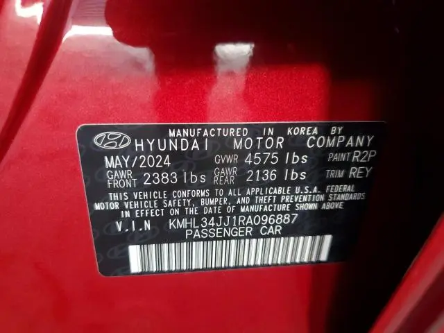 2024 HYUNDAI SONATA HYBRID  