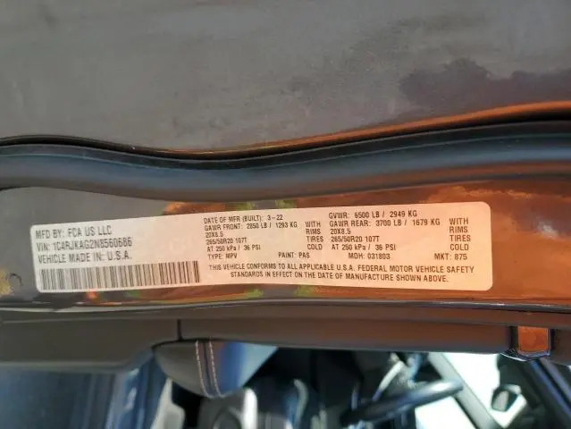 2022 JEEP GRAND CHEROKEE L LAREDO  