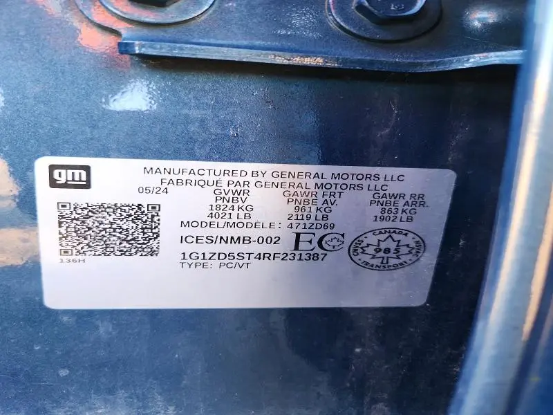 2024 CHEVROLET MALIBU LT  